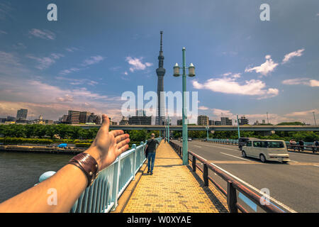 Tokio - 19. Mai 2019: Tokyo Tower Skytree in Asakusa, Tokyo, Japan Stockfoto