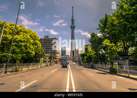 Tokio - 19. Mai 2019: Tokyo Tower Skytree in Asakusa, Tokyo, Japan Stockfoto