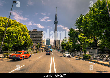 Tokio - 19. Mai 2019: Tokyo Tower Skytree in Asakusa, Tokyo, Japan Stockfoto