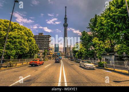 Tokio - 19. Mai 2019: Tokyo Tower Skytree in Asakusa, Tokyo, Japan Stockfoto