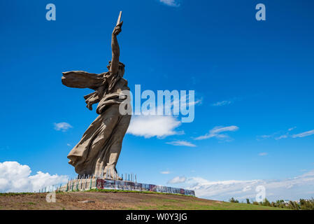 Wolgograd, Russland - 26. MAI 2019: Mutterland Anrufe Denkmal in Wolgograd, Russland. Stockfoto