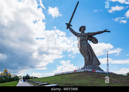 Wolgograd, Russland - 26. MAI 2019: Mutterland Anrufe Denkmal in Wolgograd, Russland. Stockfoto