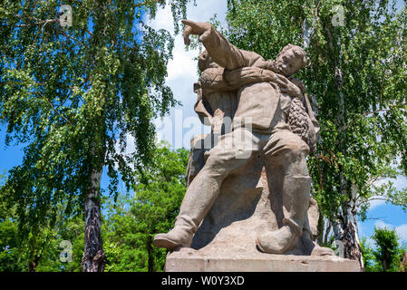 Wolgograd, Russland - 26. MAI 2019: Skulptur der Krieger in Mamayev Hill, Russland Stockfoto