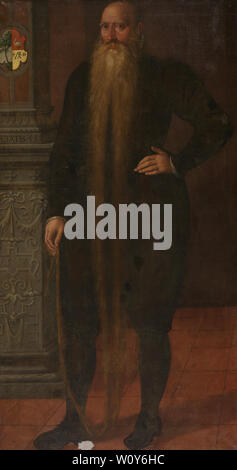 Portrait von Pieter Dircksz, langen Bart, Ratsmitglied der Waise Kammer in Edam (1583). Pietersz., Aert Stockfoto