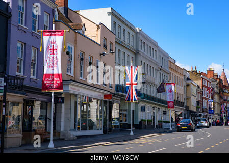 Blick auf die Straße von Windsor in Vereinigtes Königreich Stockfoto