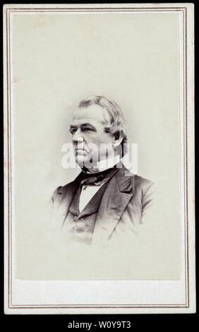 Andrew Johnson (1808-75), 17. Präsident der Vereinigten Staaten, Kopf und Schultern Portrait Stockfoto