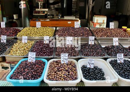 Zentrale kommunale Athen Markt Stockfoto