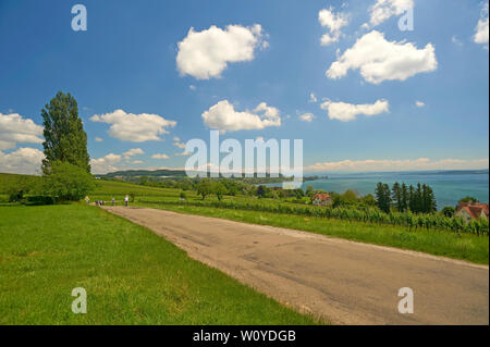 Einfahrt in der Nähe von Bodensee, Süddeutschland. Stockfoto