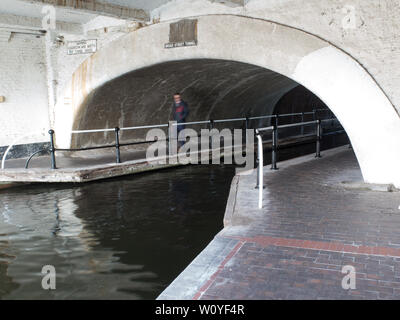 Worcester Birmingham Canal, Breit st-Bereich Stockfoto