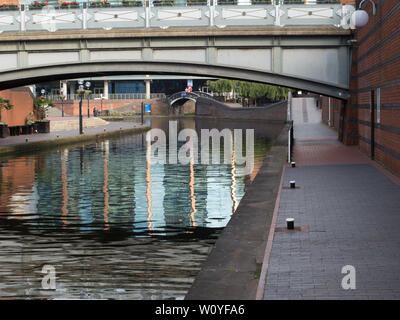 Worcester Birmingham Canal, Breit st-Bereich Stockfoto