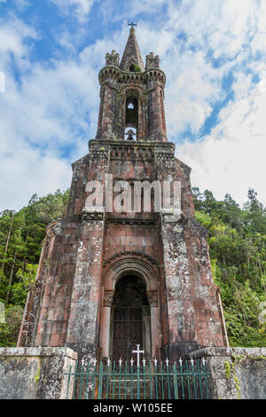 Die kapelle Ermida Nossa Senhora das vitorias am See Furnas, Sao Miguel, Azoren Archipel, Portugal Stockfoto