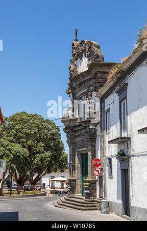 Kirche von Espírito Santo in Ribeira Grande, Sao Miguel, Azoren Archipel, Portugal Stockfoto