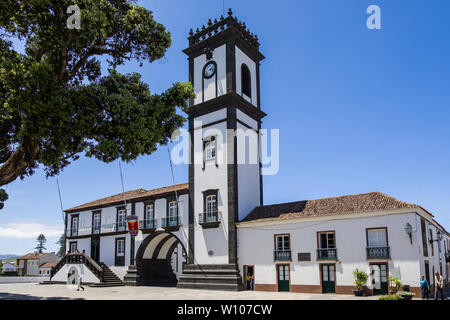 Rathaus in Ribeira Grande, Sao Miguel, Azoren Archipel, Portugal Stockfoto