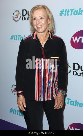 Martina Navratilova, WTA Summer Party, Jumeirah Carlton Tower, London, UK, 28. Juni 2019, Foto von Richard Goldschmidt Stockfoto