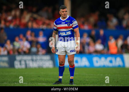 28. Juni 2019, die Mobile Rakete Stadion, Wakefield, England; Betfred Super League, Runde 20, Wakefield Trinity vs Huddersfield Riesen; Danny Brough von Wakefield Trinity während des Spiels Credit: Craig Milner/News Bilder Stockfoto