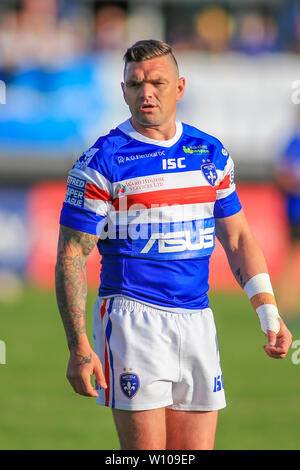 28. Juni 2019, die Mobile Rakete Stadion, Wakefield, England; Betfred Super League, Runde 20, Wakefield Trinity vs Huddersfield Riesen; Danny Brough von Wakefield Trinity vor dem Spiel Quelle: Craig Milner/News Bilder Stockfoto