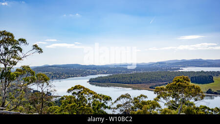 Auf der Suche nach Norden der Tamar River, Launceston, Tasmanien, Australien Stockfoto