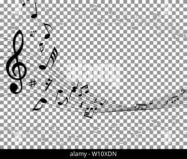 Vektor Notes Design mit Transparenz Raster auf der Rückseite. Vector Illustration. Stock Vektor