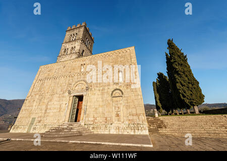 Barga Kathedrale von Saint Christopher (Collegiata di San Cristoforo) im romanischen Stil, X Jahrhundert, Provinz Lucca, Toskana, Italien, Europa Stockfoto