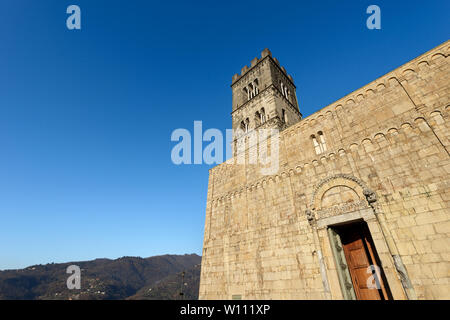 Barga Kathedrale von Saint Christopher (Collegiata di San Cristoforo) im romanischen Stil, X Jahrhundert, Provinz Lucca, Toskana, Italien, Europa Stockfoto