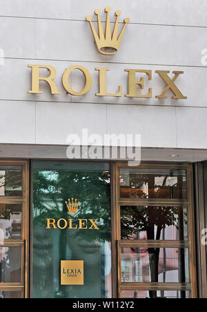 Rolex Boutique, Ginza, Tokyo, Japan Stockfoto