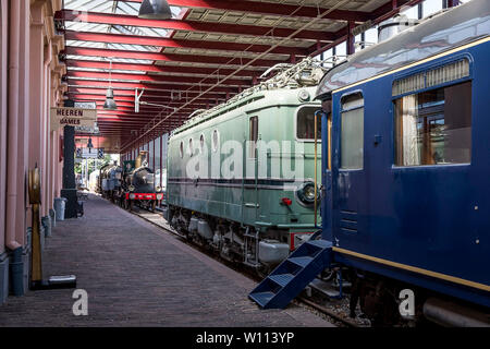 Utrecht, Niederlande. 26 Juni, 2019. UTRECHT - 26-06-2019, spoorwegmuseum Railroadmuseum, NS, Spoorwegmuseum, Zug, Zug. Credit: Pro Schüsse/Alamy leben Nachrichten Stockfoto