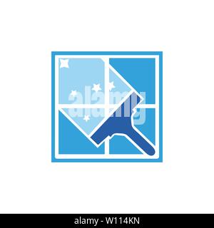 Haus Reinigung Logo Design Template Stock Vektor