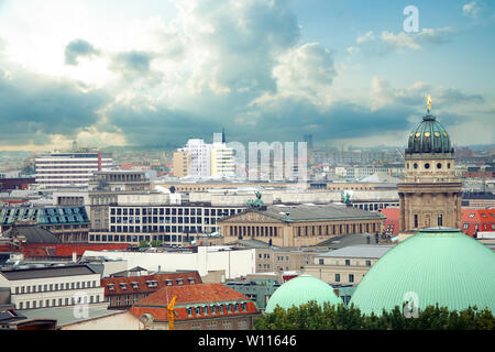 Panoramablick über Berlin. Deutschland Stockfoto