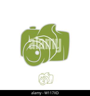 Auf Kamera Logo template Design Stock Vektor