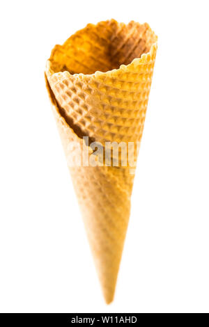 Schöne, leer, frisches Eis auf weißem Hintergrund. Stockfoto