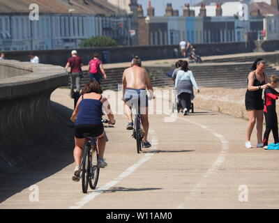 Sheerness, Kent, Großbritannien. 29 Juni, 2019. UK Wetter: ein sonniger und warmer Tag in Sheerness, Kent. Credit: James Bell/Alamy leben Nachrichten Stockfoto