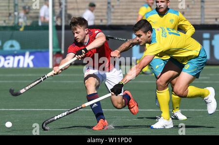 Zachary Wallace und Blake Govers. FIH-Pro League Finale Australien vs Brittain am 28. Juni. 2019 in Amsterdam, Niederlande. Credit: Ben Haeck/SCS/LBA/Alamy leben Nachrichten Stockfoto