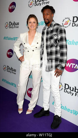 Elina Svitolina und Gael Monfils die Teilnahme an der Dubai Duty Free WTA-Sommerfest 2019 im Jumeirah Carlton Tower, London statt. PRESS ASSOCIATION Foto. Bild Datum: Freitag, Juni 28, 2019. Siehe PA Geschichte SHOWBIZ WTA. Photo Credit: Isabel Infantes/PA-Kabel Stockfoto
