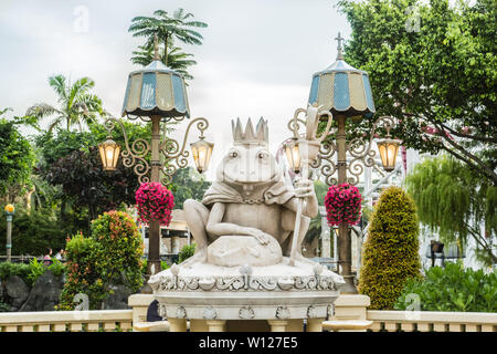 Singapur-09 Sep 2017: Singapur Universal Studios Theme Park Froschkönig Stockfoto