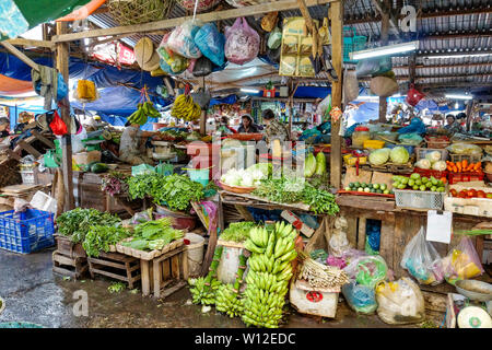 Markt - Nha Tran, Vietnam Stockfoto