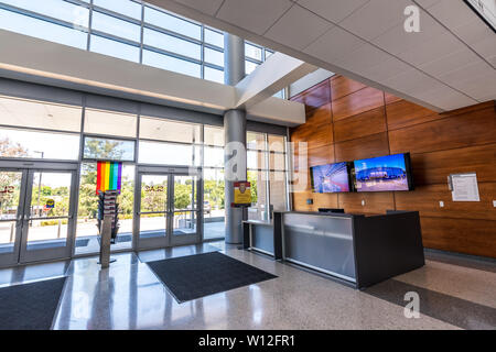 Juni 21, 2019 Menlo Park/CA/USA - Innenansicht der Wissenschaft und User Support Gebäude am SLAC National Accelerator Laboratory (ursprünglich genannt S Stockfoto