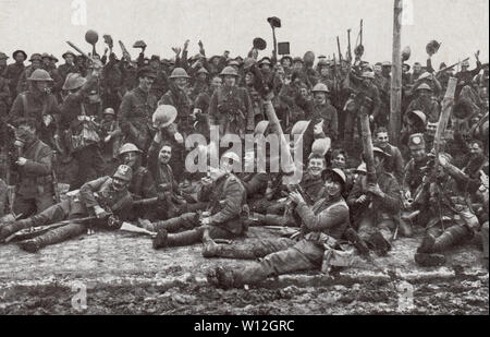 Die Bekämpfung der fünften Northumberland füsiliere nach der Schlacht von St elo Stockfoto