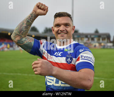 Wakefield, Großbritannien, 28. 6. 2019. 28. Juni 2019. Mobile Rakete Stadion, Wakefield, England; Rugby League Betfred Super League, Wakefield Trinity vs Huddersfield Riesen; Danny Brough Dean Williams/RugbyPixUK Stockfoto