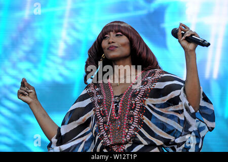 Den Haag, Niederlande. 29 Juni, 2019. Den Haag, 29-06-2019, Parkpop Samstag Nacht, Zuiderpark, chic Credit: Pro Schüsse/Alamy leben Nachrichten Stockfoto