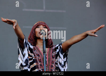 Den Haag, Niederlande. 29 Juni, 2019. Den Haag, 29-06-2019, Parkpop Samstag Nacht, Zuiderpark, chic Credit: Pro Schüsse/Alamy leben Nachrichten Stockfoto