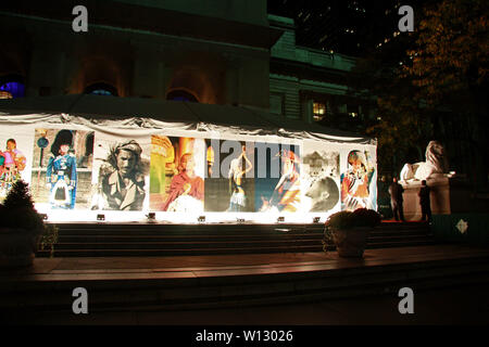 New York, USA. 15. Oktober 2008. Die Atmosphäre im Conde Nast Traveler Feier der WAHRHEIT IN REISEN in der New York Public Library. Quelle: Steve Mack/Alamy Stockfoto