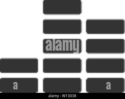 Audio Symbol Symbol in einem grauen Farbe. Computer Daten Musik Streaming Online download Car Audio Interface Stock Vektor