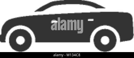Auto-Symbol in einem grauen Farbe. Limousine, Luxus Stock Vektor