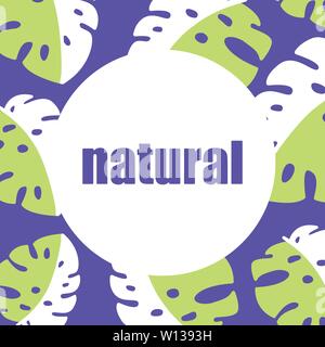 100 Natürliche Symbol Logo. Natürliches Produkt Logo Design vector Template. Vector Illustration Stock Vektor