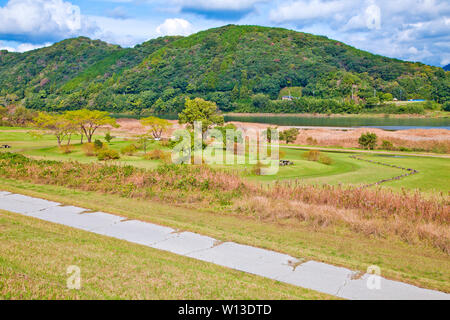 Shimanto Fluss in der Präfektur Kochi, Japan Stockfoto