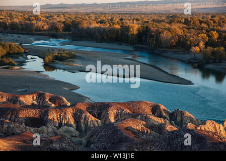 Landschaft von Yadan, Xinjiang Stockfoto