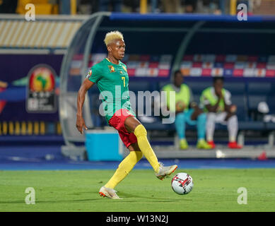 Ismailia, Ägypten. 29 Juni, 2019. Clinton Njie von Kamerun während der 2019 Afrika Cup der Nationen Übereinstimmung zwischen Benin und Guinea-Bissau am Ismailia Stadion in Ismailia, Ägypten. Ulrik Pedersen/CSM/Alamy leben Nachrichten Stockfoto