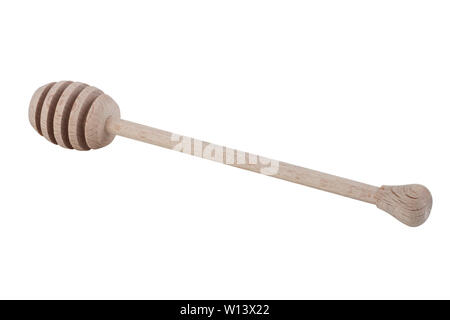 Honig Stick auf weißem Hintergrund Stockfoto