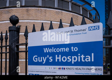 Guy's Hospital, Guy's and St. Thomas' NHS Foundation Trust, Bermondsey, Stadtteil Southwark, London, England, Großbritannien Stockfoto