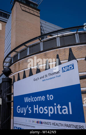 Guy's Hospital, Guy's and St. Thomas' NHS Foundation Trust, Bermondsey, Stadtteil Southwark, London, England, Großbritannien Stockfoto